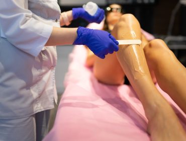 Leg waxing treatment at Casa Nuda Wax in Dallas, smoother alternative to shaving